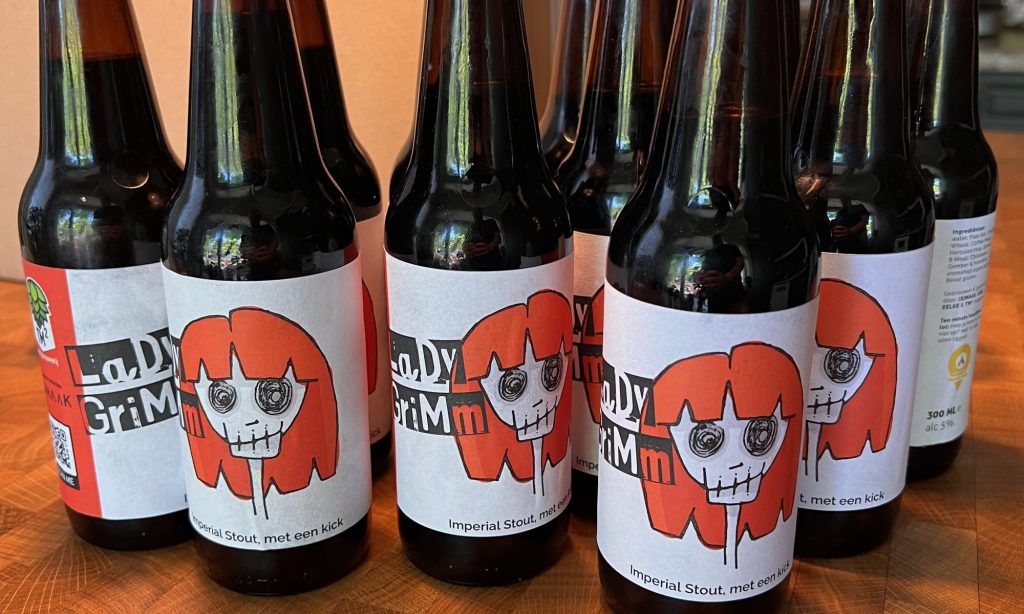 Etiket voor (S)MAAK's Lady Grimm, een heerlijk biertje.