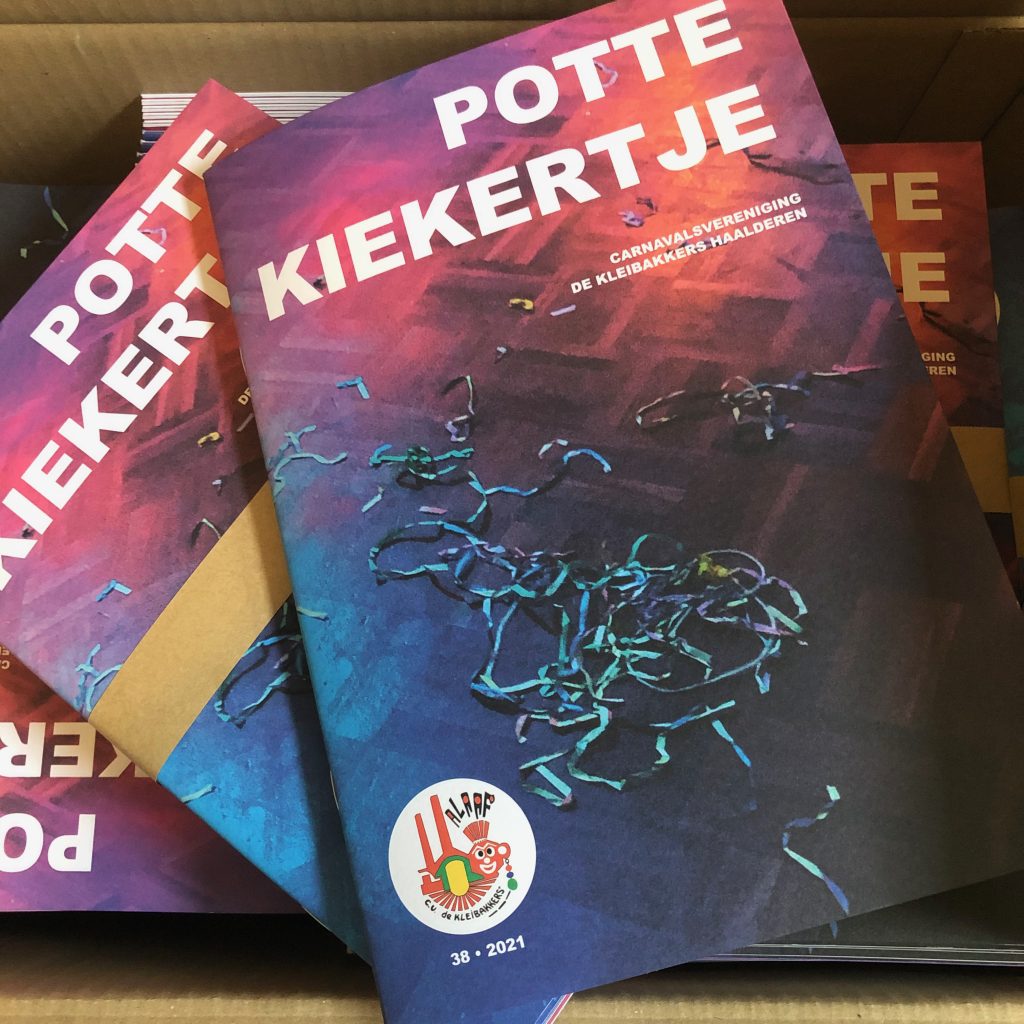 Het Pottekiekertje, dit is het magazine van de carnavalsvereniging van Haalderen.